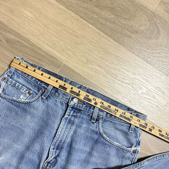 Vtg Levis 505 Jeans Men 36x30 Distressed Destroyed Faded Grunge Hippy Canada Tag - Picture 3 of 16